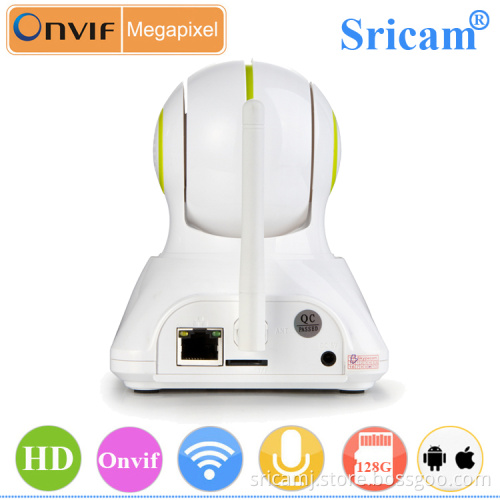 Sricam Wireless PT IP camera Indoor IR-CUT Alarm Door sensor 720P HD 128GB MicroSD
